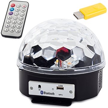 

Alum Magická disko koule s MP3 přehrávačem a Bluetooth připojením