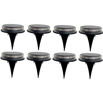 

LEDsolar 17Z venkovní světlo k zapíchnutí do země 8 ks, 17 LED, bezdrátové, iPRO, 1W, teplá barva