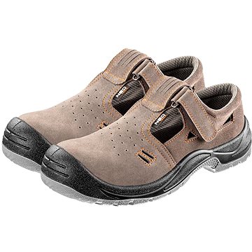 

Bezpečnostní sandále s1 src, semiš, hnědé