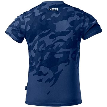 

Panské tričko s maskáčovým potiskem camo, modré