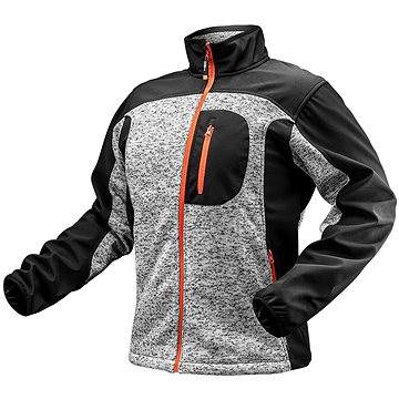 

Pletená pracovní softshell černo-šedá