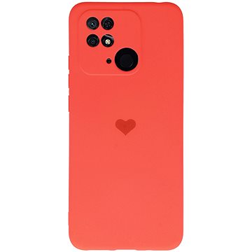 

Vennus Valentýnské pouzdro Heart pro Xiaomi Redmi 10C - korálové