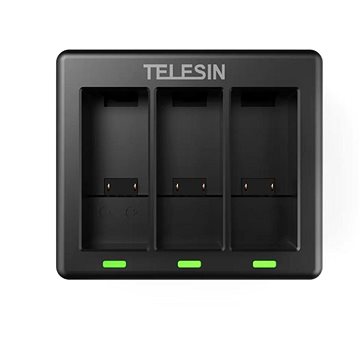

Telesin 3-slot nabíječka na GoPro Hero 9 / 10 / 11 / 12, černá, TEL71012