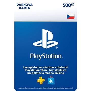 PlayStation Store - Kredit 500 Kč - CZ Digital - Dobíjecí karta
