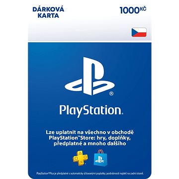 PlayStation Store - Kredit 1000 Kč - CZ Digital - Dobíjecí karta