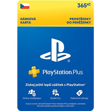 PlayStation Plus Extra - Kredit 365 Kč (1M členství) - CZ - Dobíjecí karta