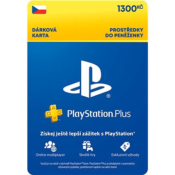 PlayStation Plus Premium - Kredit 1300 Kč (3M členství) - CZ - Dobíjecí karta