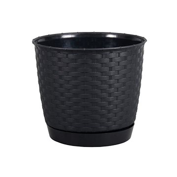 

PROSPERPLAST Květináč RATOLLA ROUND 22 cm, antracit
