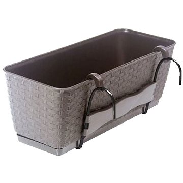 

PROSPERPLAST Truhlík RATOLLA PW 38.6 x 15.4 x 14 cm, tmavě béžový