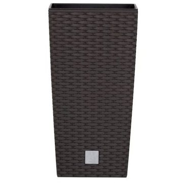 

PROSPERPLAST Obal na květináč RATO SQUARE 20 x 20 x 37.6 cm, 5/11, objem 4 l, hnědý