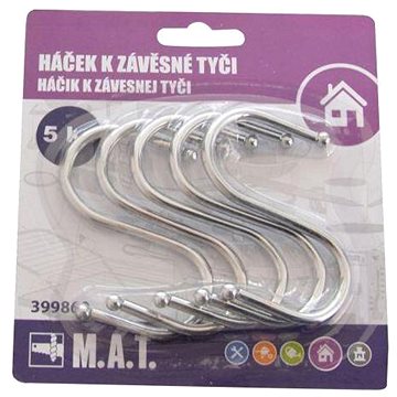 

M.A.T. Group háček k závěsné tyči Cr 5 ks