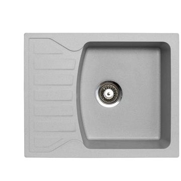 

Metalac obdélníkový šedý dřez s odkapem X Granit Quadro M, 620 × 500 mm