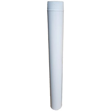 

Roura kouřovodu o120 mm, smalt bílá, 1m