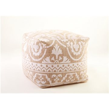 

Taburet POUF 40 x 40 x 35 cm, dekor 2, světlý