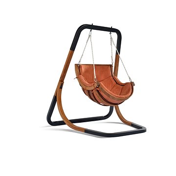 

IGOTREND Závěsné křeslo houpací TRAPEZOID S, oranžové/terracota
