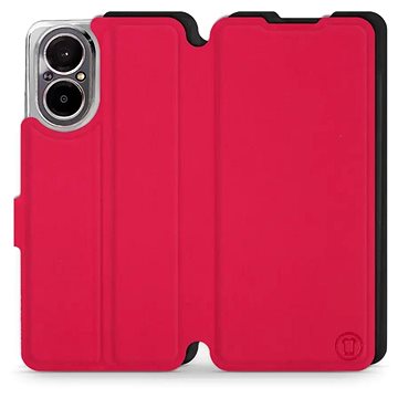 

Mobiwear Soft Touch flip knížkové pro Realme C67 - Rudé & Černé