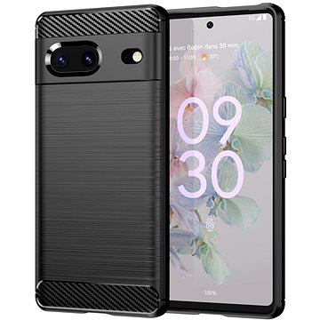 

Carbon Case Flexible silikonový kryt na Google Pixel 7, černý