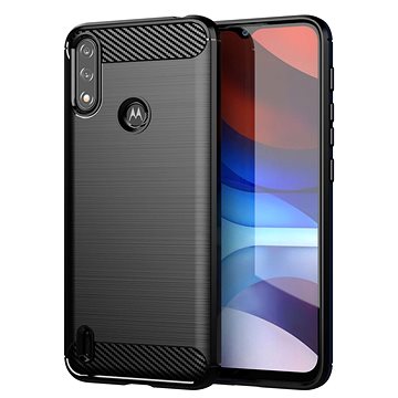 

Carbon Case Flexible silikonový kryt na Motorola Moto E7i Power, černý