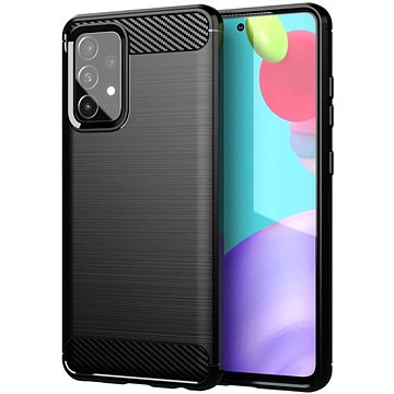 

Carbon Case Flexible silikonový kryt na Samsung Galaxy A72 4G, černý