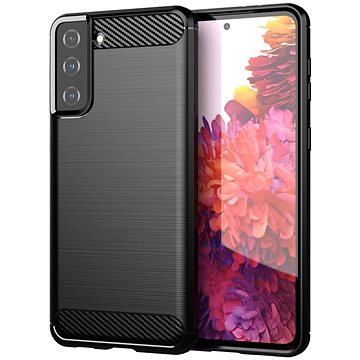 

Carbon Case Flexible silikonový kryt na Samsung Galaxy S21 Plus 5G, černý