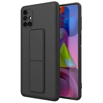 

Kickstand silikonový kryt na Samsung Galaxy M51, černý