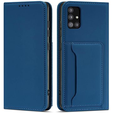 

Magnet Card knížkové kožené pouzdro na Xiaomi Redmi Note 11 Pro 4G/5G, modré
