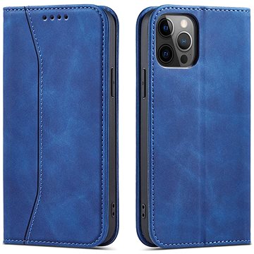 

Magnet Fancy knížkové kožené pouzdro na iPhone 12 Pro Max, modré