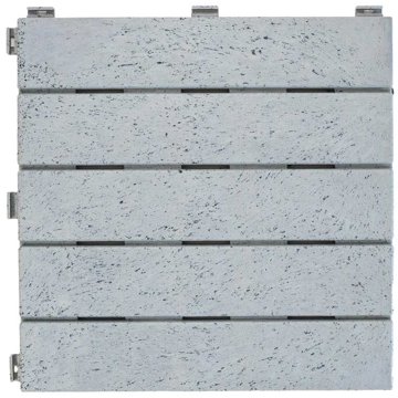 

Multy home Gumová dlaždice Natural Stone 30 × 30 cm, platinově šedá