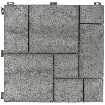 

Multy home Gumová dlaždice Stone Mosaic 30 × 30 cm, světle šedá