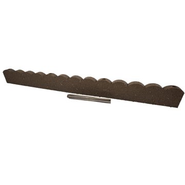 

Multy Home Scalloped Trávníkový lem gumový včetně hřebů 120 cm, hnědý