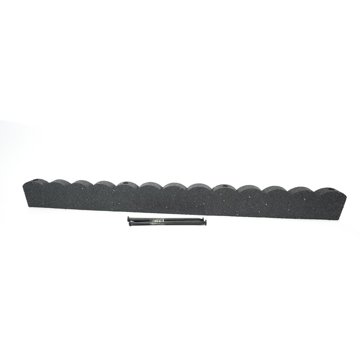 

Multy Home Scalloped Trávníkový lem se spojkou a hřeby 120 × 15 cm, šedý