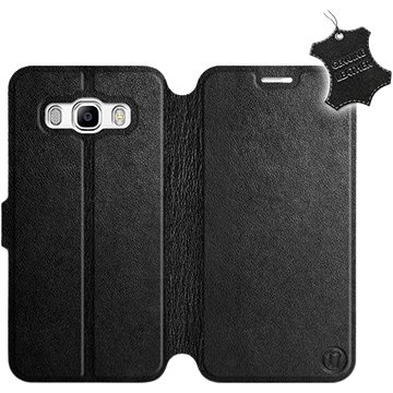 

Flip pouzdro na mobil Samsung Galaxy J5 2016 - Černé - kožené - Black Leather
