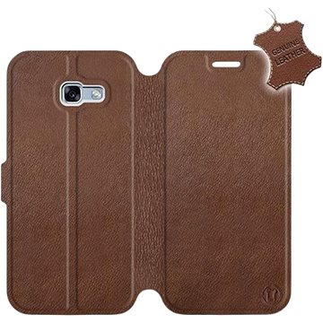 

Flip pouzdro na mobil Samsung Galaxy A5 2017 - Hnědé - kožené - Brown Leather