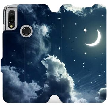 

Flipové pouzdro na mobil Xiaomi Redmi 7 - V145P Noční obloha s měsícem