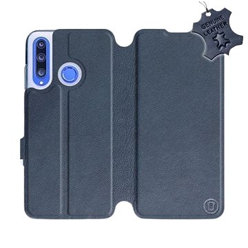 

Flip pouzdro na mobil Honor 20 Lite - Modré - kožené - Blue Leather