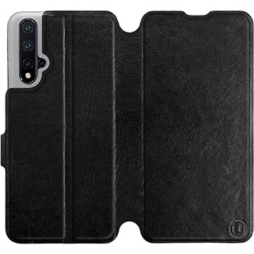 

Flipové pouzdro na mobil Honor 20 v provedení Black&Gray s šedým vnitřkem