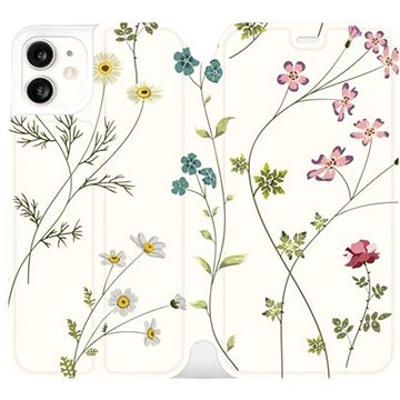 

Flipové pouzdro na mobil Apple iPhone 11 - MD03S Tenké rostlinky s květy