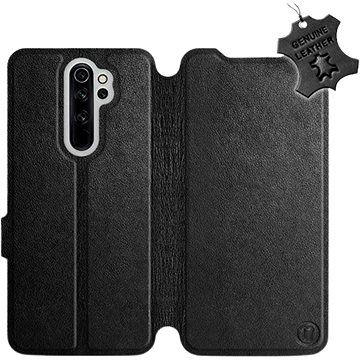 

Flip pouzdro na mobil Xiaomi Redmi Note 8 Pro - Černé - kožené - Black Leather