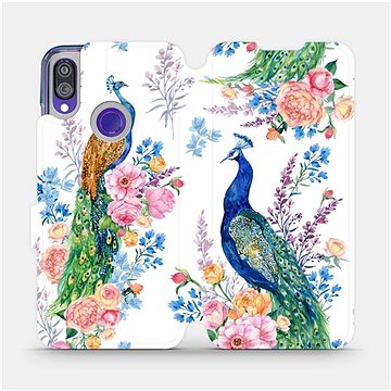 

Flipové pouzdro na mobil Xiaomi Redmi Note 7 - MX08S Pávi