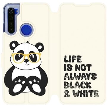 

Flipové pouzdro na mobil Xiaomi Redmi Note 8T - M041S Panda - life is not always black and white