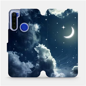 

Flipové pouzdro na mobil Xiaomi Redmi Note 8T - V145P Noční obloha s měsícem