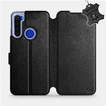 

Flip pouzdro na mobil Xiaomi Redmi Note 8T - Černé - kožené - Black Leather