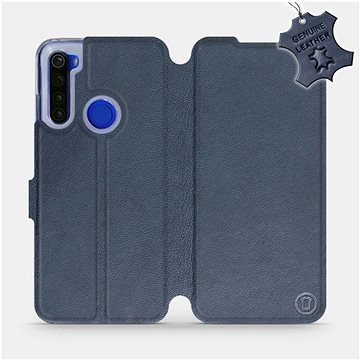 

Flip pouzdro na mobil Xiaomi Redmi Note 8T - Modré - kožené - Blue Leather