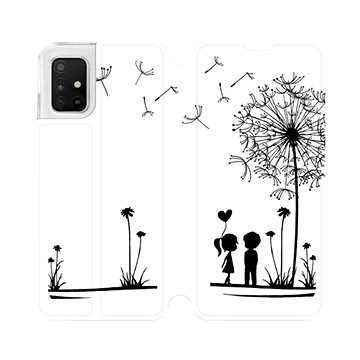

Flipové pouzdro na mobil Samsung Galaxy A51 - MH16P Dvojice s pampeliškou
