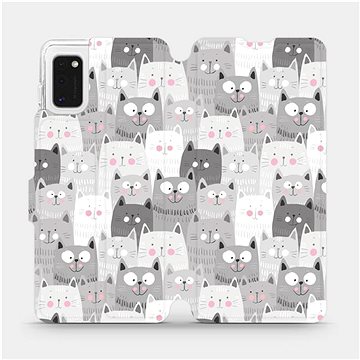 

Flipové pouzdro na mobil Samsung Galaxy A41 - M099P Kočičky