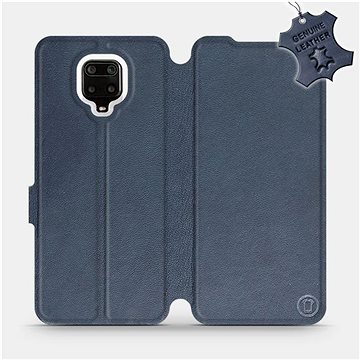 

Flip pouzdro na mobil Xiaomi Redmi Note 9 Pro - Modré - kožené - Blue Leather