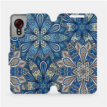

Flipové pouzdro na mobil Samsung Galaxy Xcover 5 - V108P Modré mandala květy