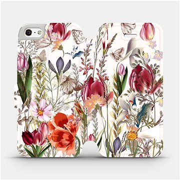 

Flip pouzdro na mobil Apple iPhone SE / iPhone 5 / iPhone 5S - MP01S Rozkvetlá louka