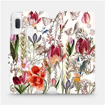Flip pouzdro na mobil Samsung Galaxy A20e - MP01S Rozkvetlá louka