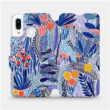 

Flip pouzdro na mobil Samsung Galaxy A40 - MP03P Modrá květena